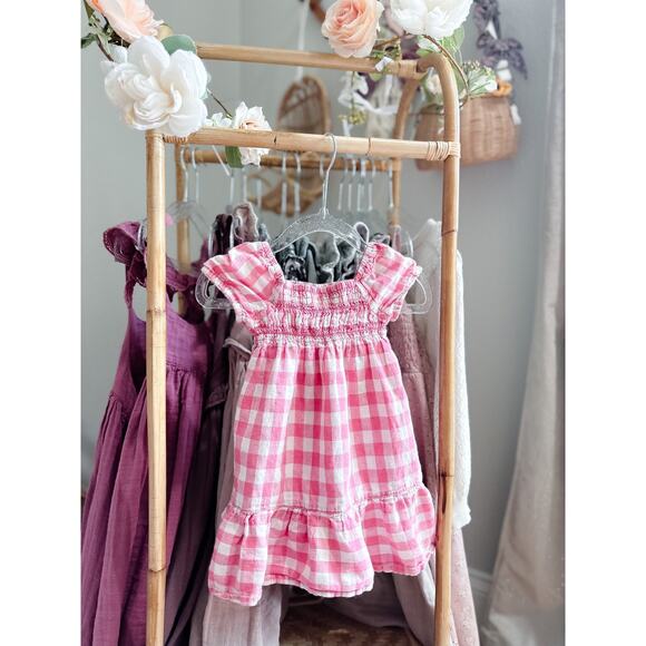 Picnic In The Orchard Old Navy Gingham Dress 6-12mths - Picture 1 of 2